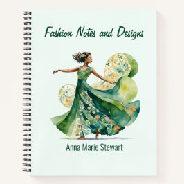 Personalized Fashion Sketch Book ノートブック