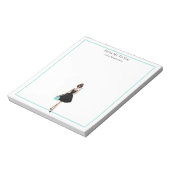 Personalized Fashionista Girly Stationery Notepad ノートパッド (回転)