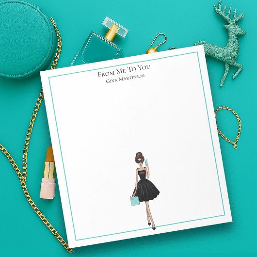 Personalized Fashionista Girly Stationery Notepad ノートパッド