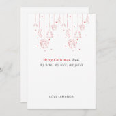 Personalized Father Christmas Card  シーズンカード (正面/裏面)