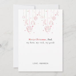Personalized Father Christmas Card シーズンカード
