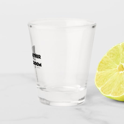 Personalized Father of the Groom Wedding Day Gift ショットグラス (右)
