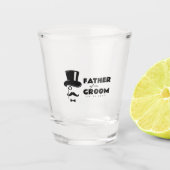 Personalized Father of the Groom Wedding Day Gift ショットグラス (正面)