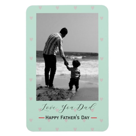 Personalized Father’s Day Photo Fridge Magnet マグネット (縦)