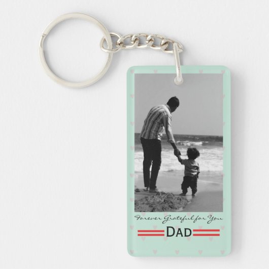 Personalized Father’s Day Photo Keychain キーホルダー (正面)