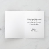 Personalized Father's Day Cards for Gay Dads サンキューカード (内部)