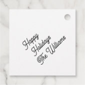 Personalized Favor Tags フェイバータグ (裏面)