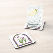 Personalized February Birth Month Flower Coaster コースター (右側)