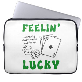 Personalized Feelin' Lucky & Positive Affirmations ラップトップスリーブ