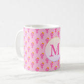 Personalized Feminist Pink コーヒーマグカップ (正面左)