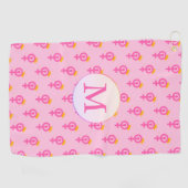 Personalized Feminist Pink ゴルフタオル (横)