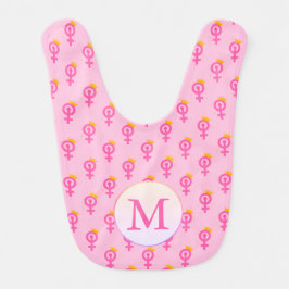 Personalized Feminist Pink ベビービブ