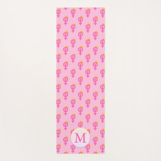 Personalized Feminist Pink ヨガマット (裏面)
