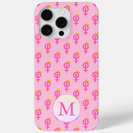 Personalized Feminist Pink Case-Mate iPhoneケース (裏面)