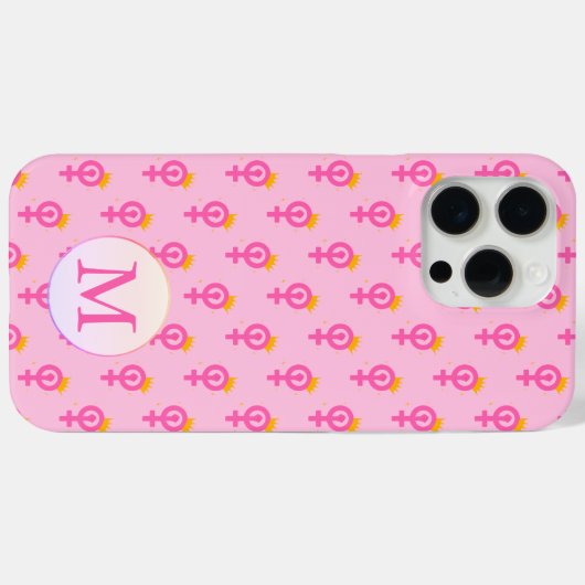 Personalized Feminist Pink Case-Mate iPhoneケース (裏面 (横))