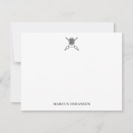 Personalized Fencing Stationery Fencing ノートカード