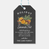 Personalized Festive Holiday Potpourri Tag ギフトタグ (正面)