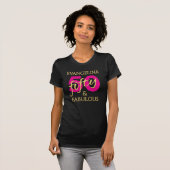 Personalized Fiftieth Birthday 50 and Fabulous  Tシャツ (正面フル)