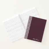 Personalized fig Floral Notebook   ノートブック (内部)