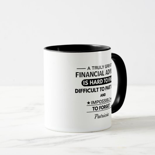Personalized Financial Advisor マグカップ (正面右)