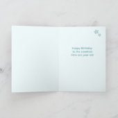Personalized First Birthday Candle Card カード (内部)