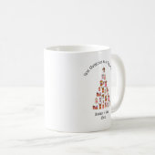 personalized First Christmas as Dog Parent Mug コーヒーマグカップ (正面右)