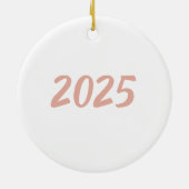 Personalized first Christmas together newlyweds セラミックオーナメント (裏面)