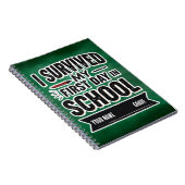 Personalized First Day of School Art ノートブック (右側)