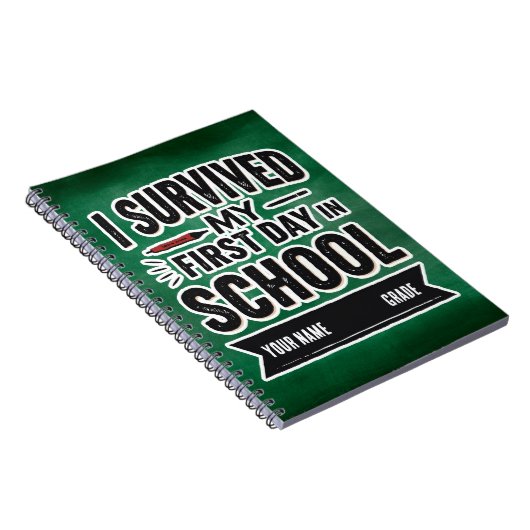 Personalized First Day of School Art ノートブック (右側)