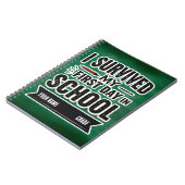 Personalized First Day of School Art ノートブック (左側)