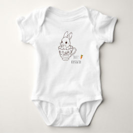 Personalized First Easter Bunny ベビーボディスーツ
