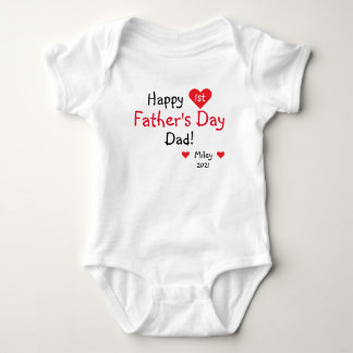 Personalized First Father's Day Gift From Daughter ベビーボディスーツ