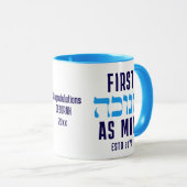 Personalized FIRST HANUKKAH AS MOM マグカップ (正面右)