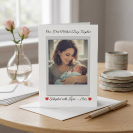 Personalized First Mother’s Day After Adoption  シーズンカード