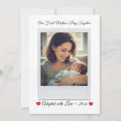 Personalized First Mother’s Day After Adoption  シーズンカード (正面)