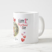 Personalized First Mother’s Day Mug ジャンボコーヒーマグカップ (正面右)