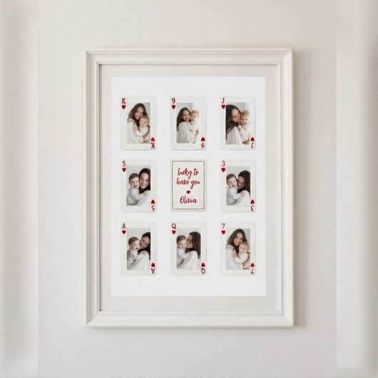 Personalized First Mother’s Day Photo Collage  ポスター