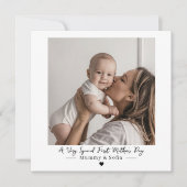Personalized First Mother’s Day Photo Gift Card (正面)