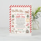 Personalized First Time Elf Arrival Letter 招待状 (スタンド正面)