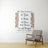 Personalized first  year anniversary typography  タペストリー (インサイチュ)