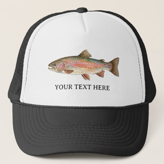 Personalized Fishing Lover  – Trout Fishing Design キャップ (正面)