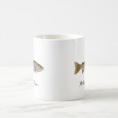 Personalized Fishing Lover  – Trout Fishing Design コーヒーマグカップ (中央)
