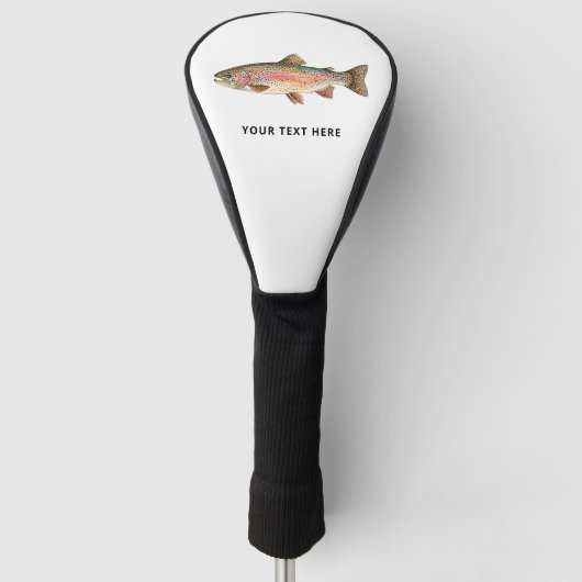 Personalized Fishing Lover  – Trout Fishing Design ゴルフヘッドカバー (正面)