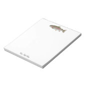 Personalized Fishing Lover  – Trout Fishing Design ノートパッド (回転)