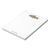 Personalized Fishing Lover  – Trout Fishing Design ノートパッド (回転)