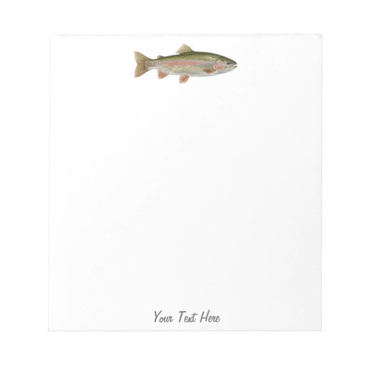 Personalized Fishing Lover  – Trout Fishing Design ノートパッド (正面)
