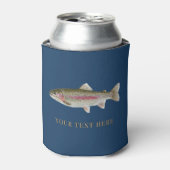 Personalized Fishing Lover  – Trout Fishing Design 缶クーラー (缶正面)