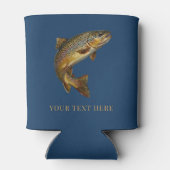 Personalized Fishing Lover  – Trout Fishing Design 缶クーラー (裏面)