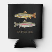 Personalized Fishing Lover  – Trout Fishing Design 缶クーラー (正面)