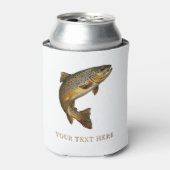 Personalized Fishing Lover  – Trout Fishing Design 缶クーラー (缶正面)